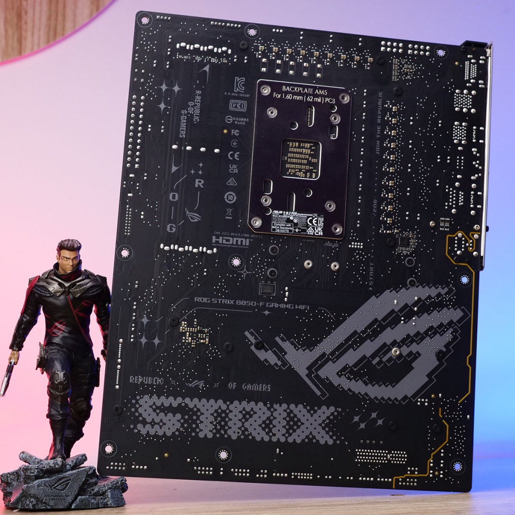 ASUS ROG STRIX B850 F GAMING WIFI visual backside