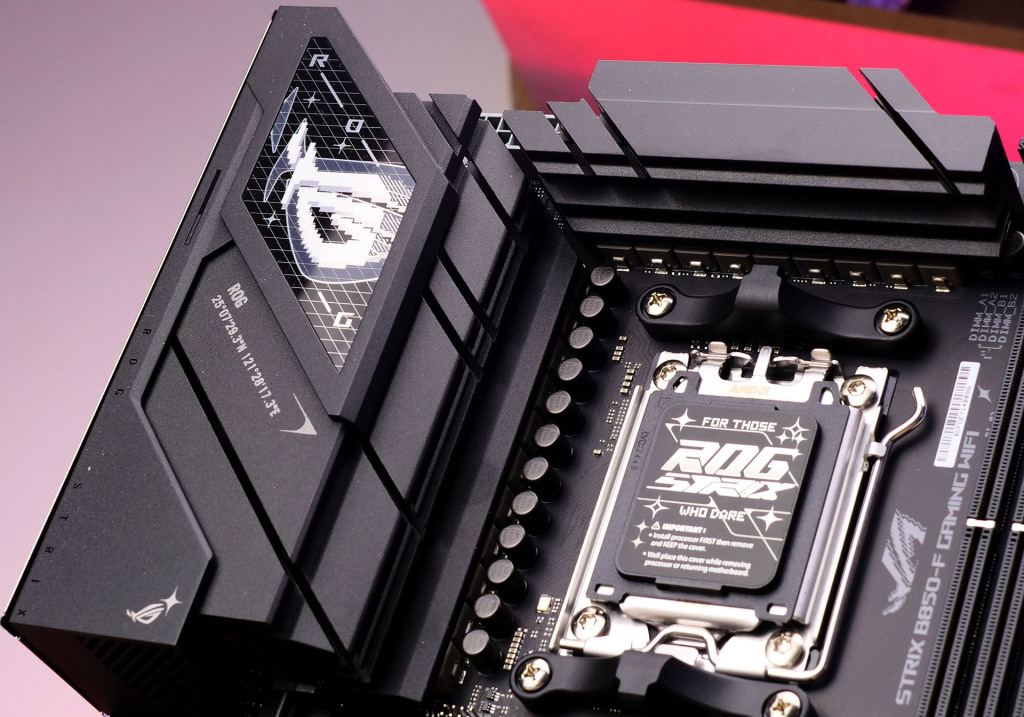 ASUS ROG STRIX B850 F GAMING WIFI vrms heatsink