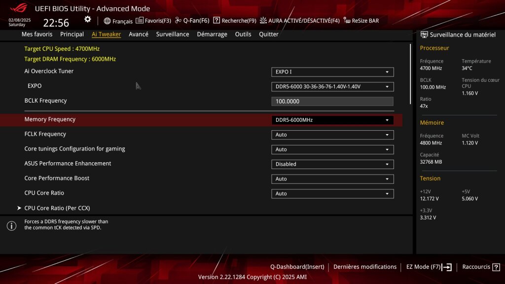 Bios rog strix b850 f 13
