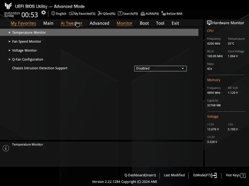 Bios tuf gaming b850 plus 14