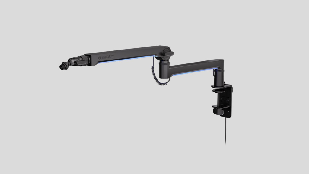 ENDORFY élargit sa gamme de produits avec la série de bras de microphone à profil bas 4 ENDORFY Broadcast Low Profile Boom Arm RGB