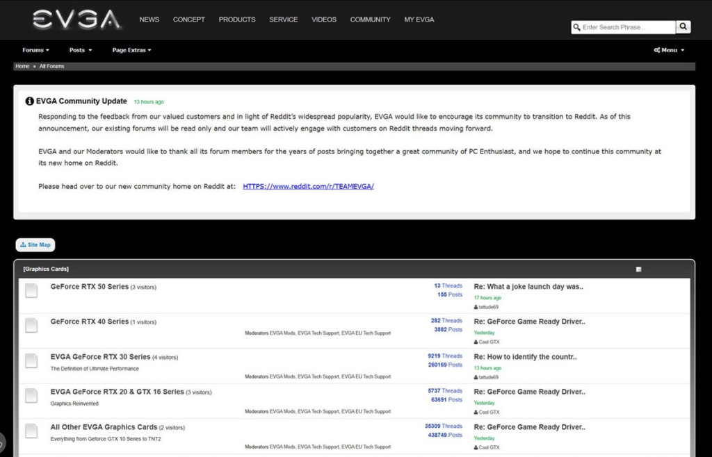 EVGA ferme son forum officiel et invite ses membres sur Reddit 2 EVGA Transfer to Reddit