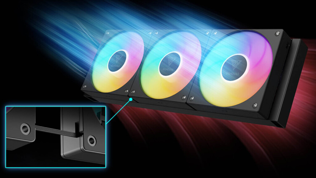 GAMDIAS dévoile CHIONE P5, son AIO avec écran LCD 5 GAMDIAS CHIONE P5 ventilateurs