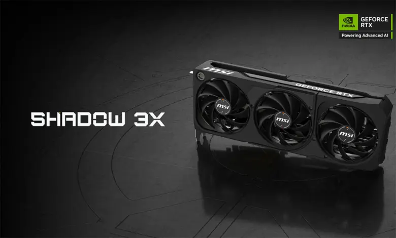 MSI dévoile sa RTX 5080 Shadow 3X Certifiée GeForce SFF-Ready 1 MSI RTX 5080 16G SHADOW 3X OC Hero Image