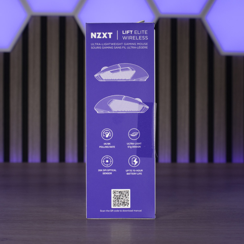 NZXT Lift ELITE Wireless emballage petit côté 2