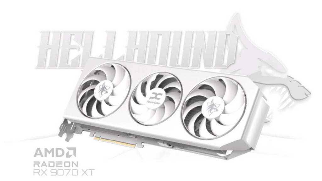 PowerColor dévoile ses cartes graphiques AMD Radeon RX 9070 XT et RX 9070 8 PowerColor RX 9070 HELLHOUND white