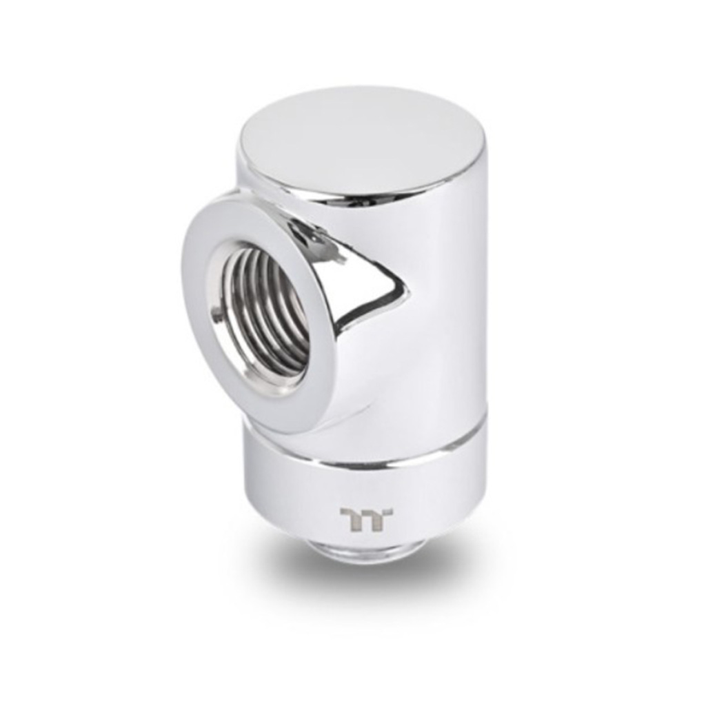 Des nouveaux raccords chrome et des tubes rigides dans le catalogue watercooling de Thermaltake 4 Raccords Thermaltake 90