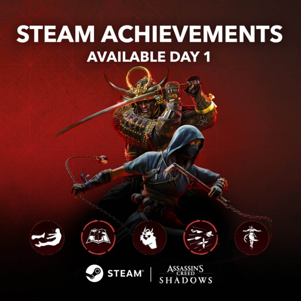 Ubisoft présente en avant-première les succès Steam d’Assassin’s Creed Shadows 3 Succès Steam Assassin’s Creed Shadows