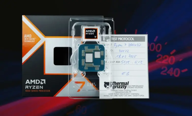 Thermal Grizzly proposera des Ryzen 9000 delid, dont le 9800X3D avec garantie de 2 ans. 1 Thermal Grizzly 9800X3D delid Hero