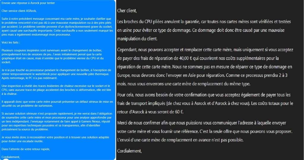 Attention aux cartes mères ASRock : Une série noire pour le Ryzen 7 9800X3D 4 asrock brule ryzen contre attaque