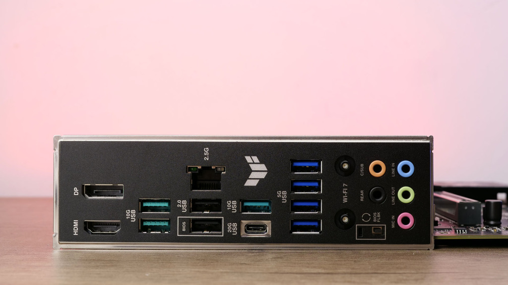 asus tuf gaming b850 plus wifi io shield