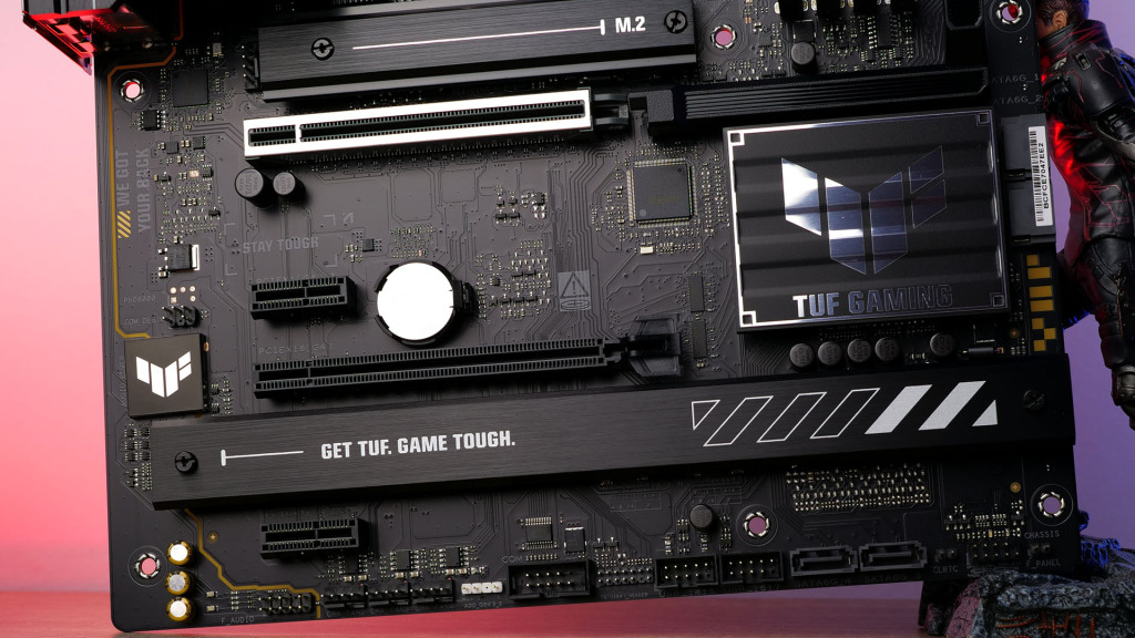 asus tuf gaming b850 plus wifi slots pcie
