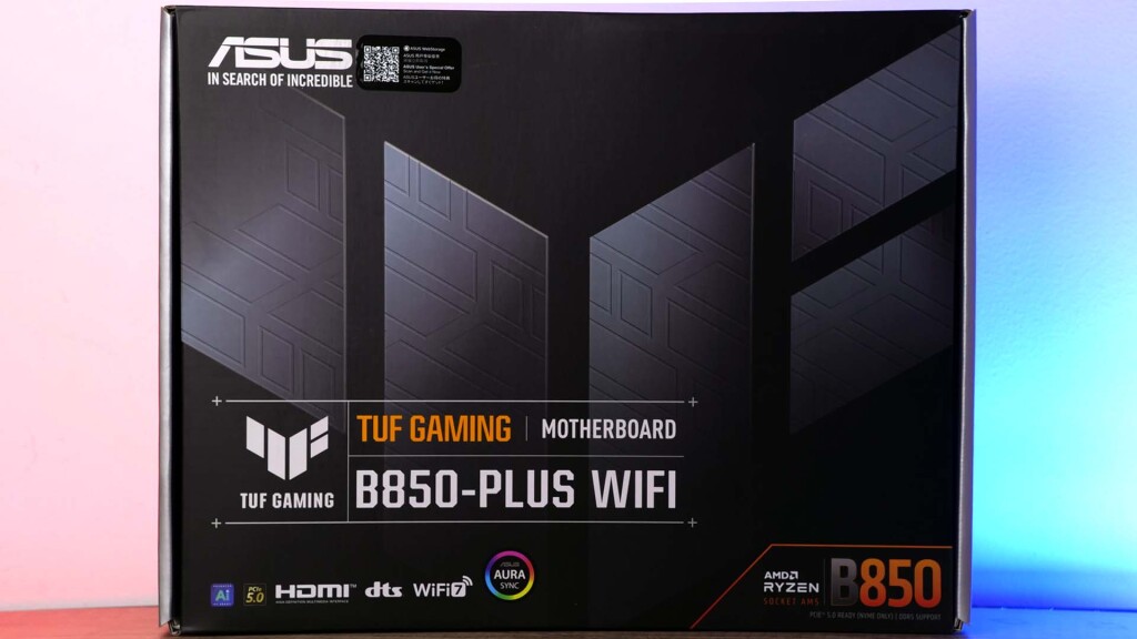 asus tuf gaming b850 plus wifi unboxing 01