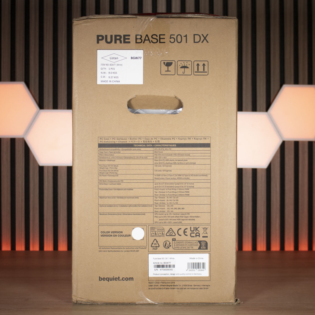 be quiet! Pure Base 501 DX petit côté 1