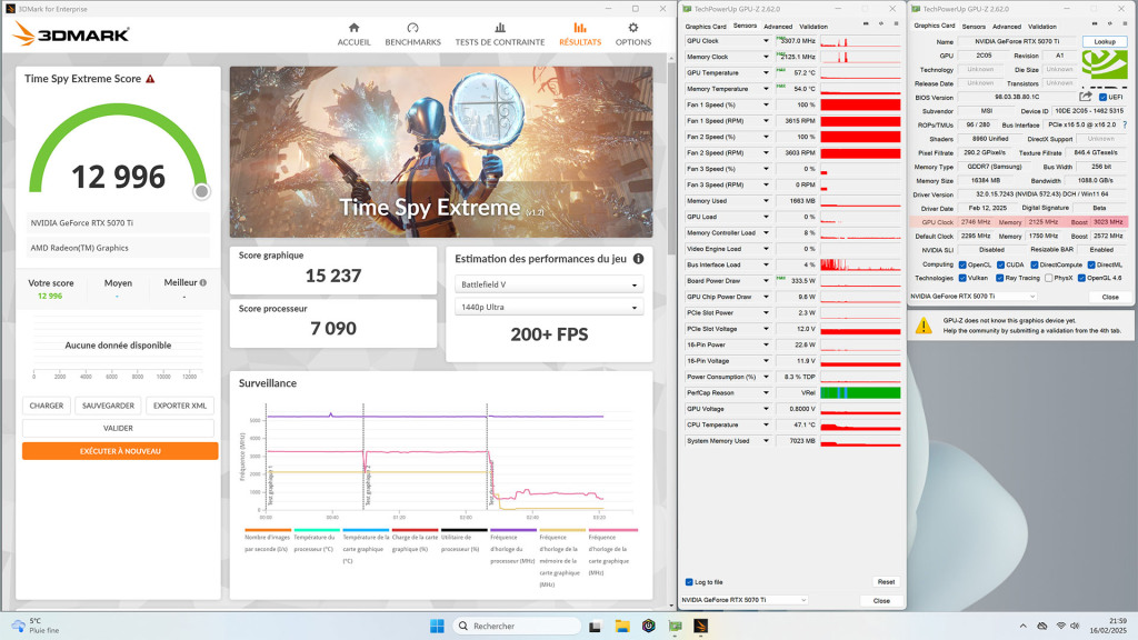 Test MSI RTX 5070 Ti GAMING TRIO OC PLUS : la meilleure custom de 2025 ? 39 geforce rtx 5070 ti 16g gaming trio oc plus overcloking