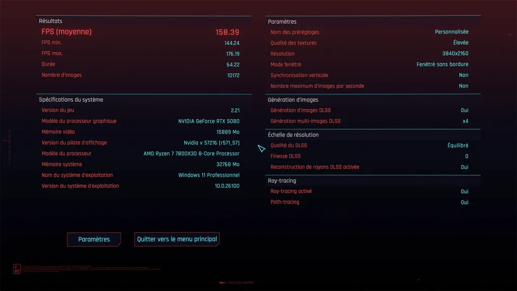 tuf gaming rtx 5080 oc Cyberpunk 2077 dlss 4 mfg 4x