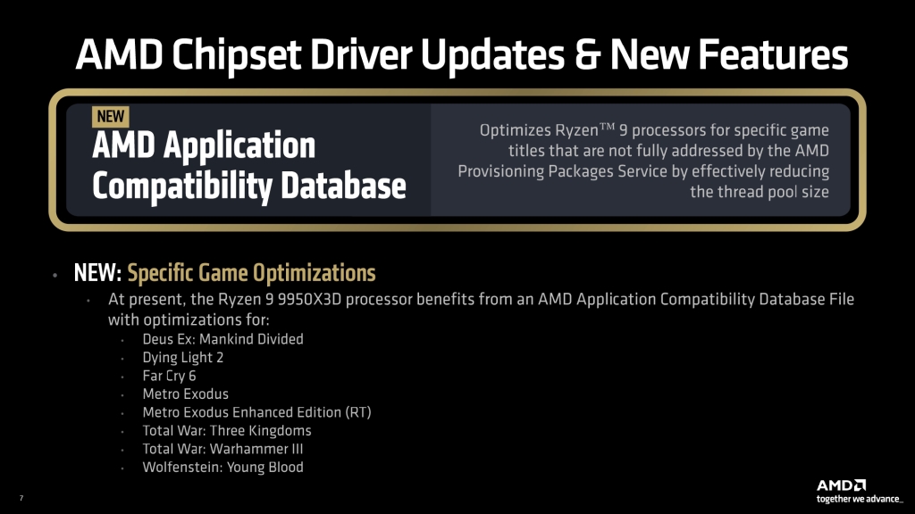 AMD Ryzen 9 9950X3D : le guide d'optimisation ultime pour le Gaming 14 AMD Ryzen 9 9950X3D + 9900X3D Press Deck page 0007