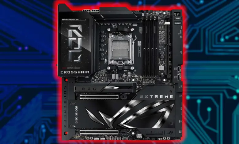 Fuite d’images de la carte mère ASUS ROG Crosshair X870E Extreme 1 ASUS ROG Crosshair X870E Extreme hero