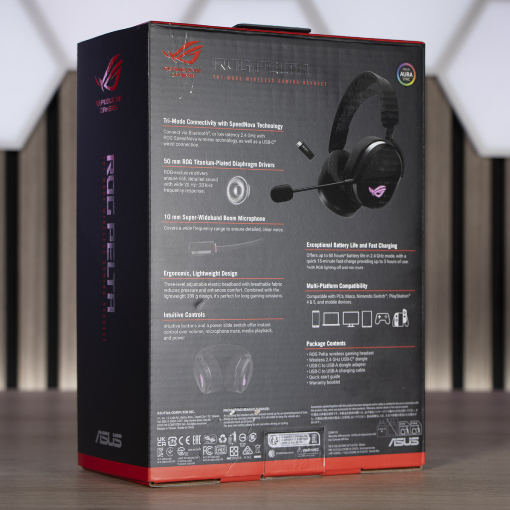 ASUS ROG PELTA emballage arrière