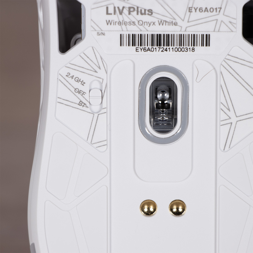 ENDORFY LIV Plus Wireless Onyx White bouton capteur pogo