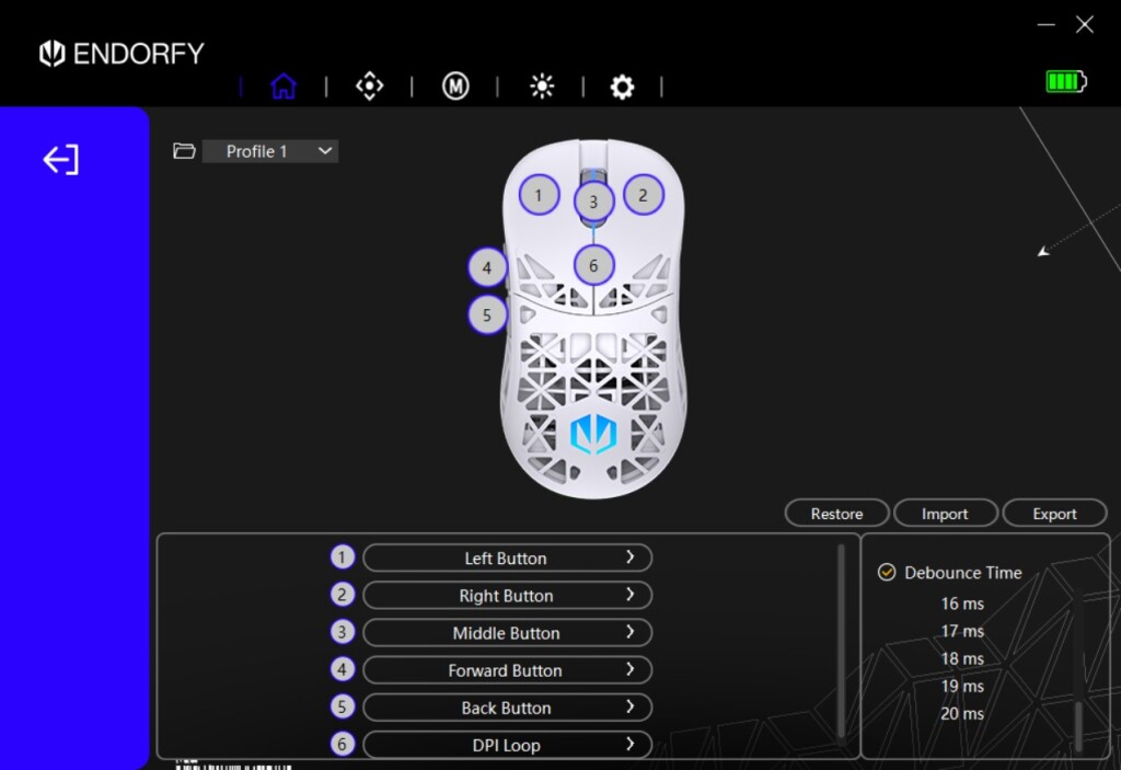 ENDORFY LIV Plus Wireless logiciel (4)