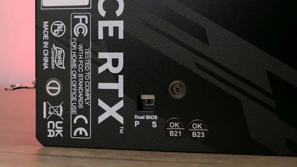 GeForce RTX 5070 GamingPro oc dual bios