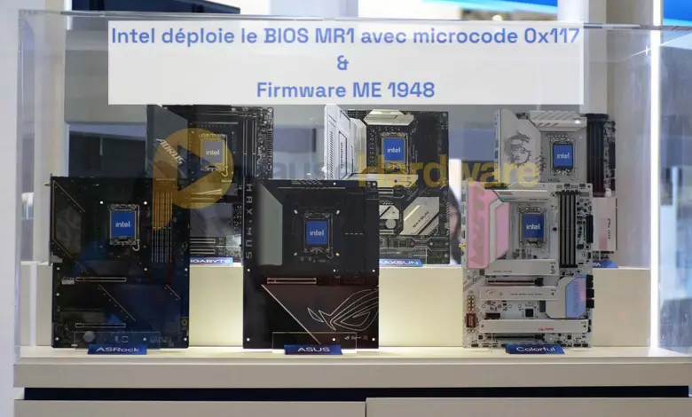 INTEL déploie le BIOS MR1 avec le microcode 0x117 et le ME 1948 : les fabricants de cartes mères suivent le mouvement 1 Intel BIOS MR1 microcode 0x117 firmware ME 1948