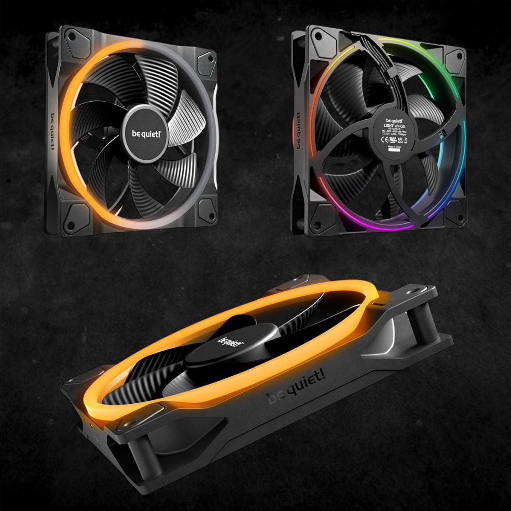 be quiet! lance les ventilateurs Light Wings Reverse à flux inversé au design ARGB 2 Light Wings Reverse 01
