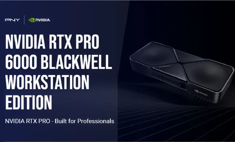 PNY annonce le support des nouvelles cartes graphiques NVIDIA RTX PRO Blackwell 1 PNY NVIDIA RTX PRO 6000 Blackwell Workstation Edition Professional GPUs