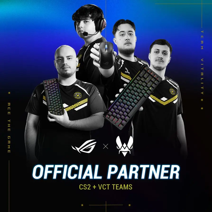 ROG devient le partenaire officiel l'équipe d'esports Team Vitality 2 ROG and Team Vitality Join Forces