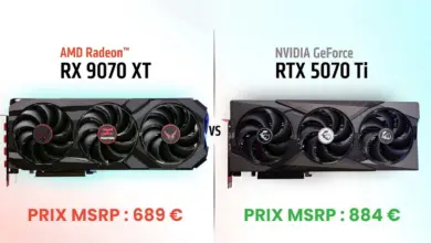 RX 9070 XT VS RTX 5070 Ti test complet