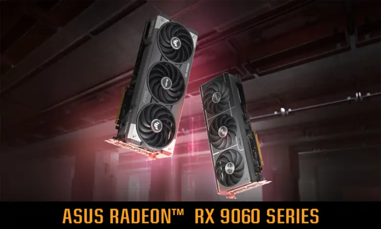Radeon RX 9060 XT : Asus prépare six modèles certifiés 1 asus rx 9060 xt gpu