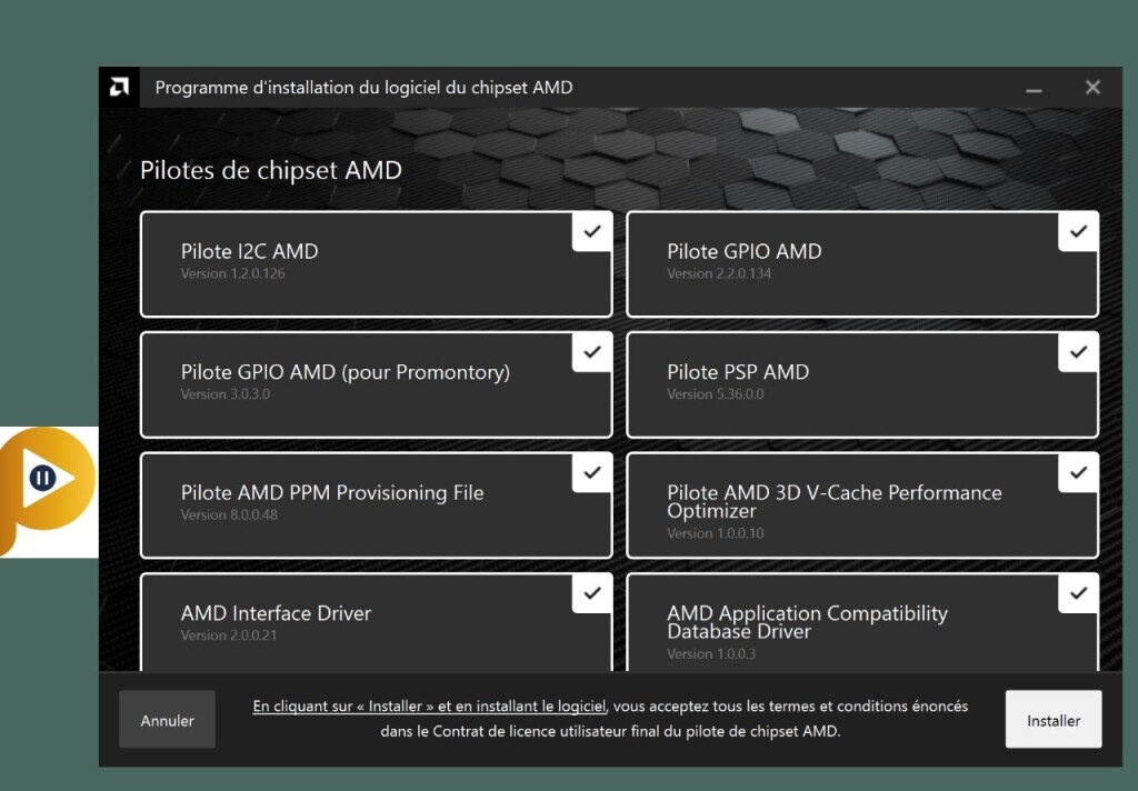 AMD Ryzen 9 9950X3D : le guide d'optimisation ultime pour le Gaming 5 chipset amd 7.01.07.634