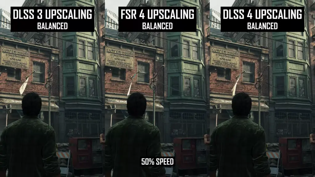Test AMD FSR 4 vs NVIDIA DLSS 4 : TechSpot dévoile des performances impressionnantes en 1440p 8 dlss4 vs fsr 4 vs fsr 3 speed