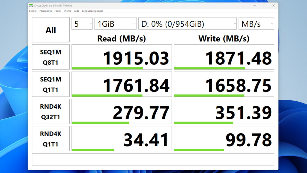 Test Kingston XS2000 : Un SSD portable toujours aussi rapide en 2025 13 kingston xs2000 1tb crystaldiskmark
