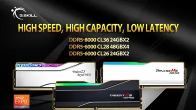 G.SKILL annonce les kits de mémoire DDR5-8000 CL36 24GBx2, DDR5-6000 CL28 192GB (48GBx4), DDR5-6000 CL26 24GBx2 pour la plate-forme AMD 27 mémoire DDR5 G.Skill Couv