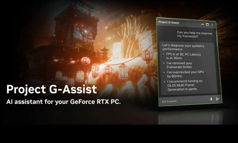 Project G-Assist : NVIDIA déploie son assistant IA pour les gamers 1 project g assist ai nvidia 2025