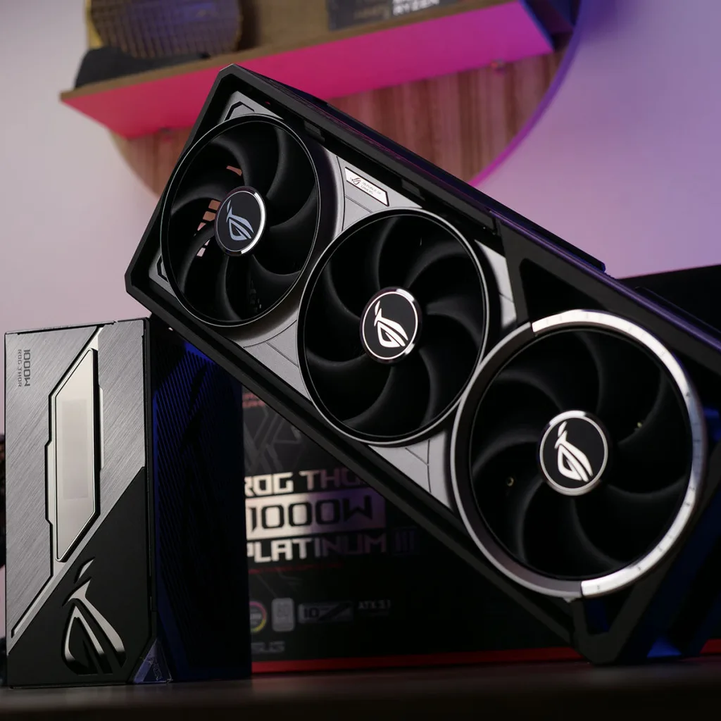 rog astral rtx 5080 rog thor 1000w platinum iii 05