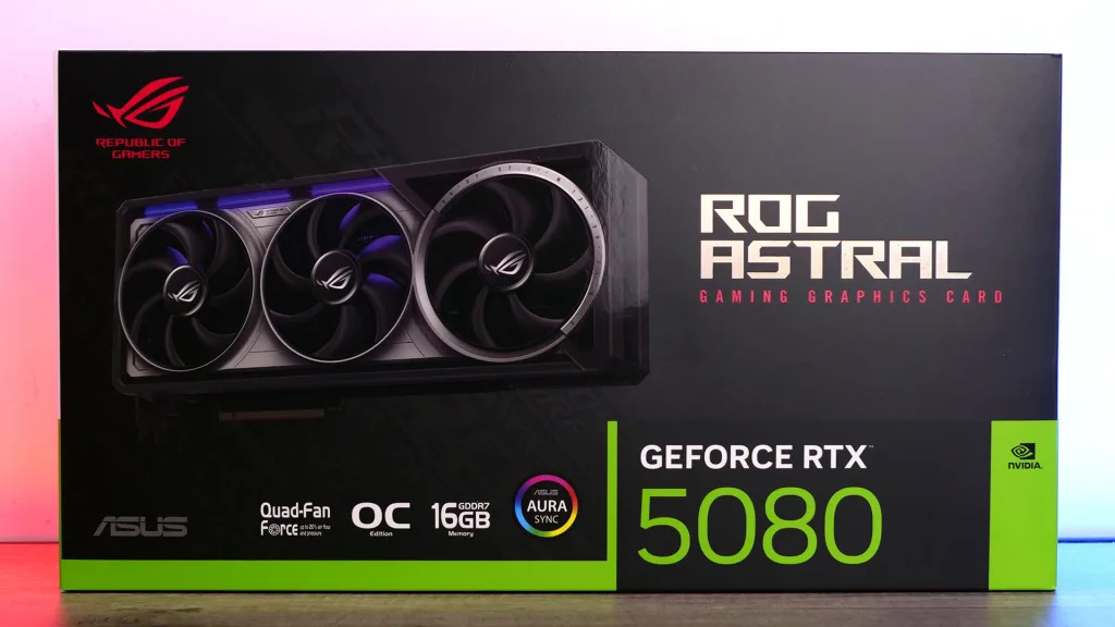rog astral rtx 5080 unboxing 01