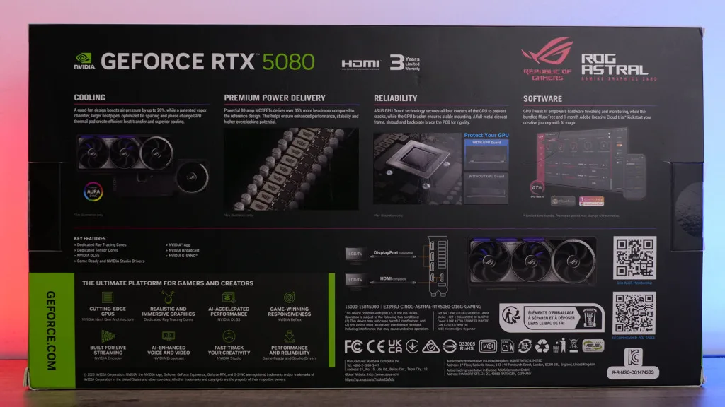 rog astral rtx 5080 unboxing 02