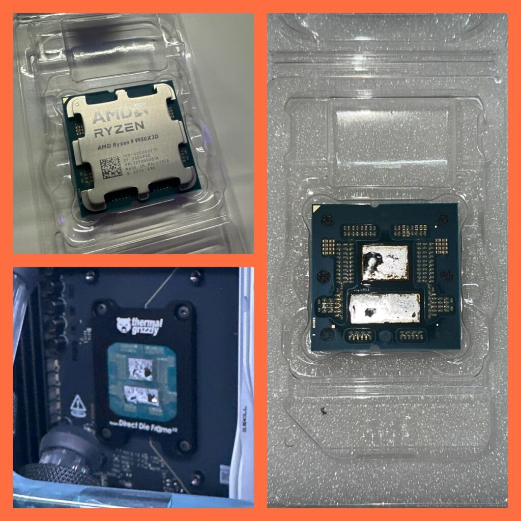 Modding extrême : un passionné réussit le delid du Ryzen 9 9950X3D avec des outils de fortune 2 delid du Ryzen 9 9950X3D