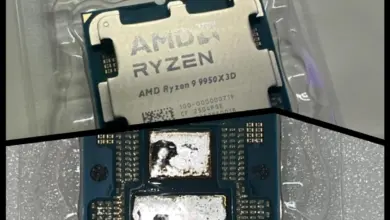 Modding extrême : un passionné réussit le delid du Ryzen 9 9950X3D avec des outils de fortune 1 ryzen 9950x3d delid test