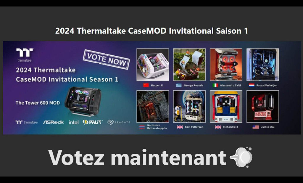 2024 Thermaltake CaseMOD Invitational Saison 1 : le vote final commence maintenant 2 2024 Thermaltake CaseMOD Invitational Saison 1 Couv