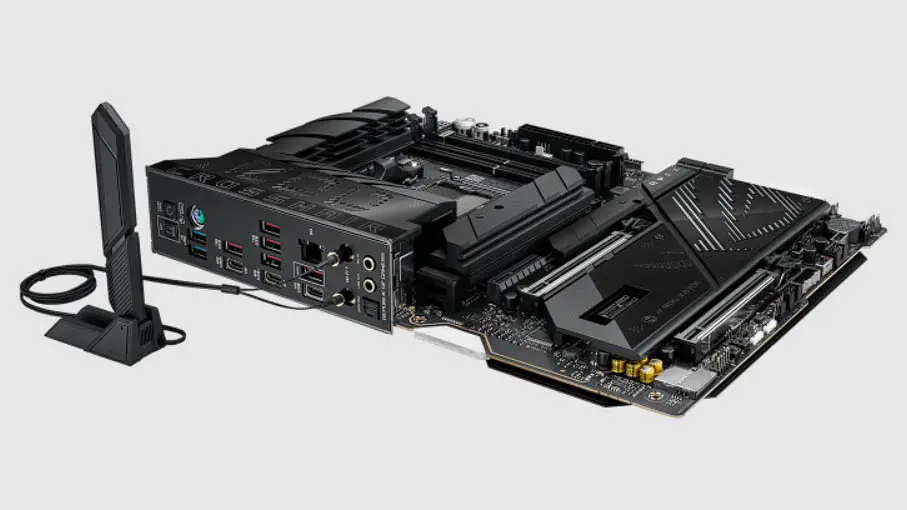 ASUS Republic of Gamers dévoile les cartes mères Crosshair X870E Extreme et Apex 10 ASUS ROG CROSSHAIR X870E APEX côté