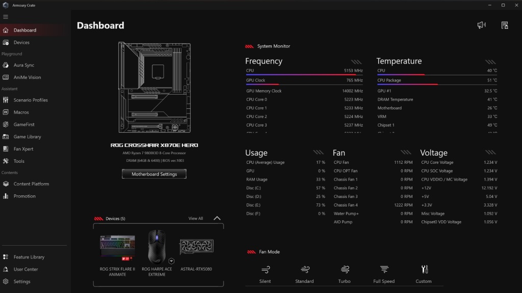 Armoury Crate 6 : la mise à jour qui révolutionne le contrôle PC 2 Armoury Crate 6 interface