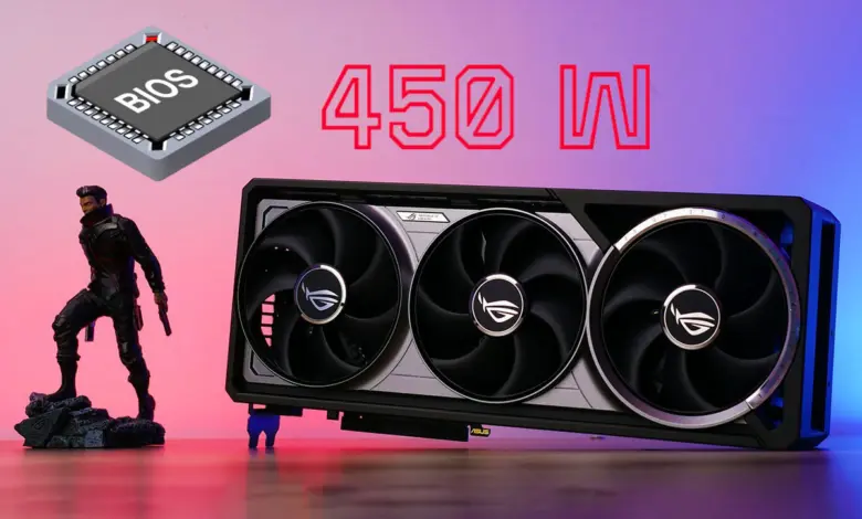 ASUS ROG Astral RTX 5080 : une mise à jour BIOS augmente le TGP à 450W 1 Bios 450 w rog astral rtx 5080 oc