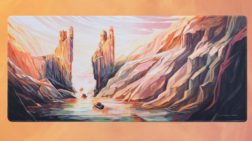 Drop présente le tapis de bureau Le Seigneur des Anneaux Argonath 3 Drop Le Seigneur des Anneaux Argonath 2