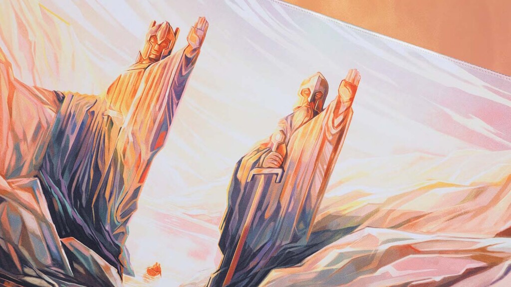 Drop présente le tapis de bureau Le Seigneur des Anneaux Argonath 4 Drop Le Seigneur des Anneaux Argonath 3