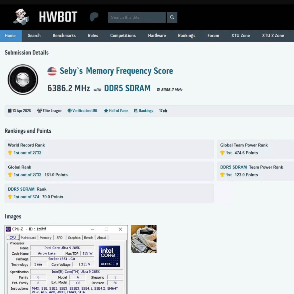 De la DDR5-12772 : G.SKill et ASUS battent un nouveau record 3 G.Skill DDR5 12772 HWBOT