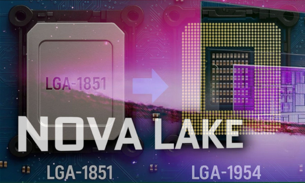 Intel Nova Lake-S : 52 cœurs, DDR5-8000 et nouveau socket – Le monstre de 2026 s’annonce 2 Intel Nova Lake S LGA1954 arrive LGA1851 déjà obsolète